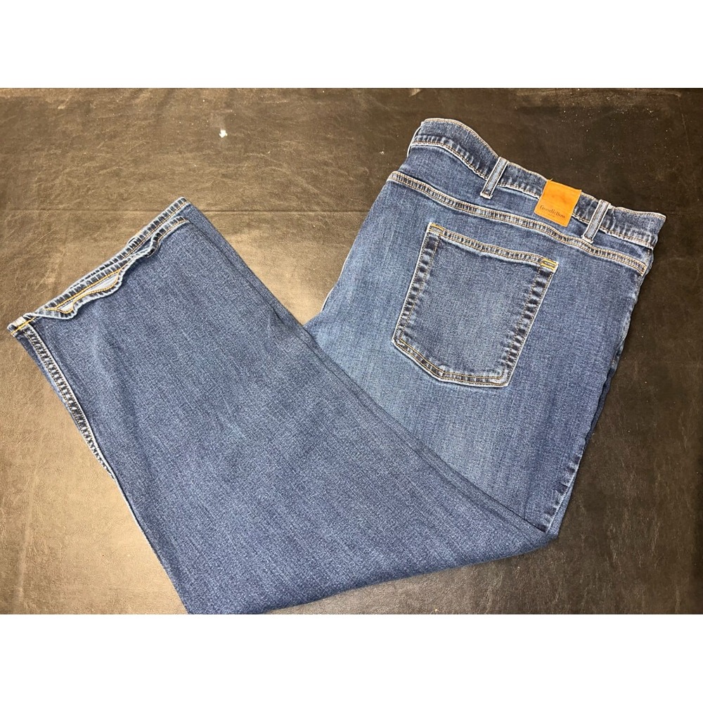 Goodfellow & Co Men 54x30 Slim‎ Straight Total Flex Dark Wash Blue Jeans (GS1)